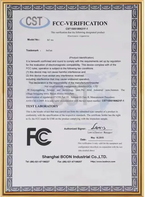 FCC Verification